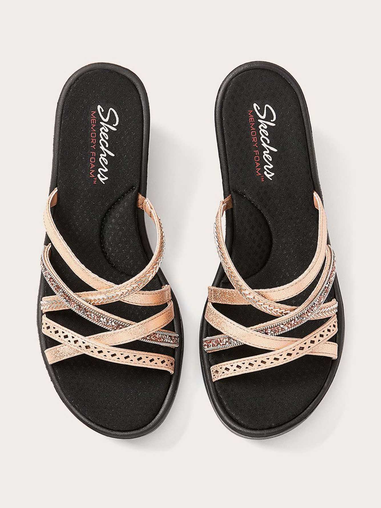 skechers rhinestone sandals