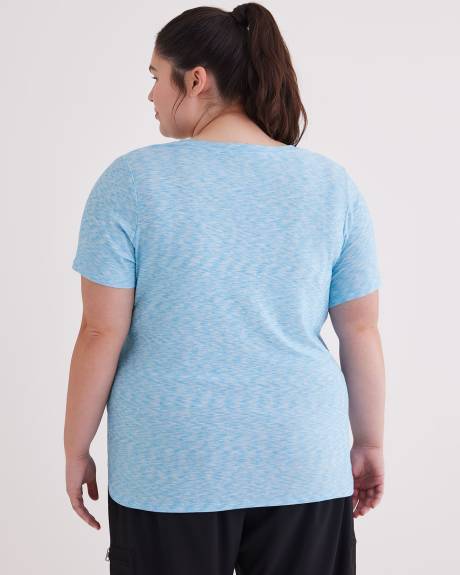 T-shirt à manches courtes et encolure en V - Active Zone