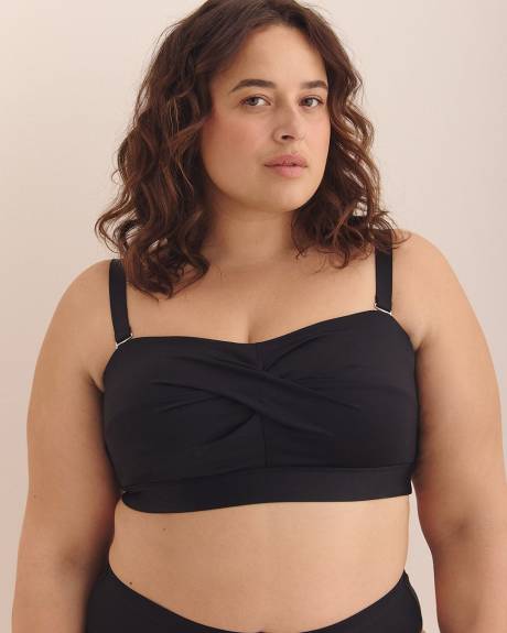 Black Twisted Bandeau Bikini