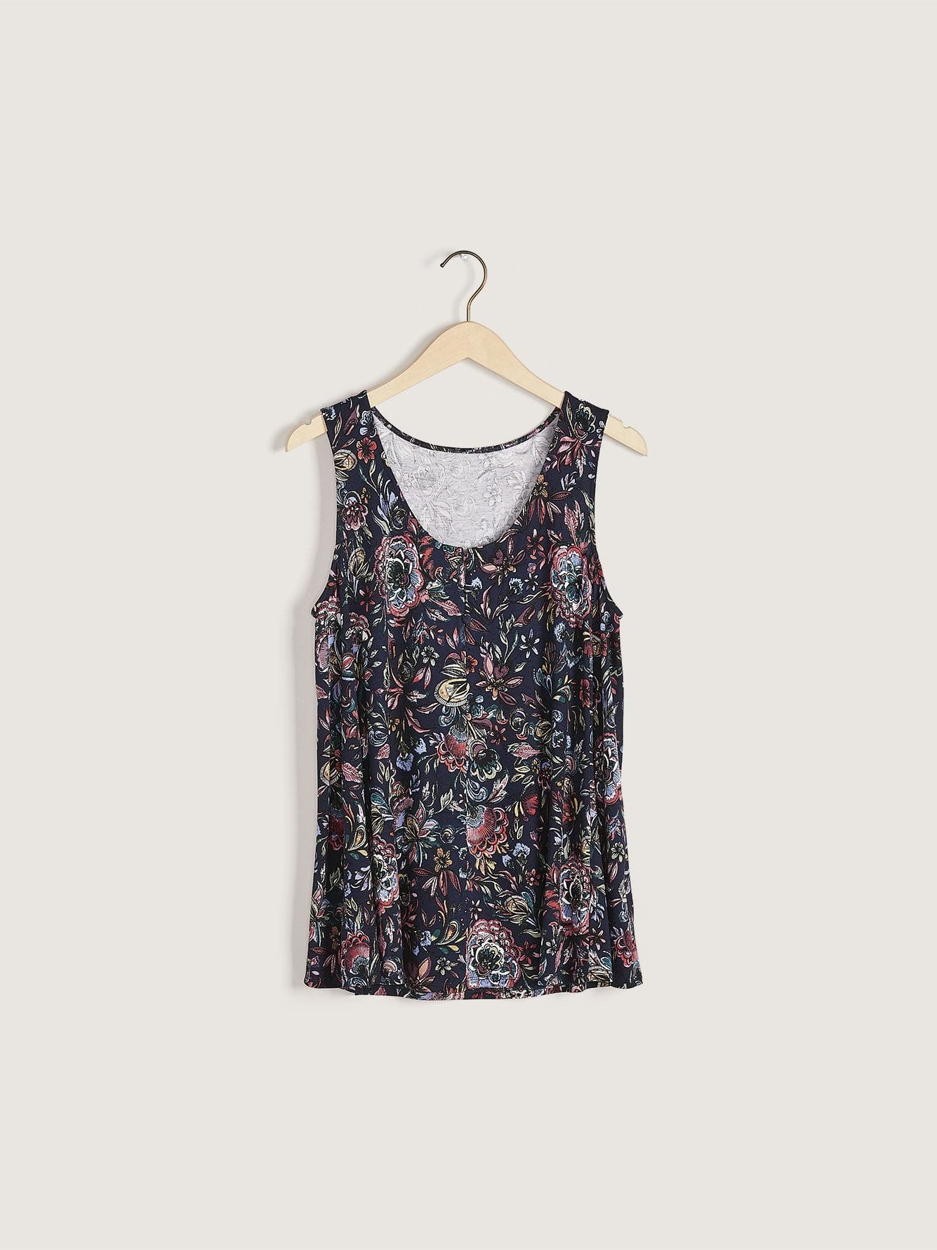 Swing Tank Top with Button-Front | Penningtons