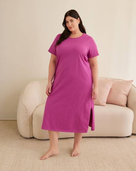 Printed Long Sleepshirt - ti Voglio