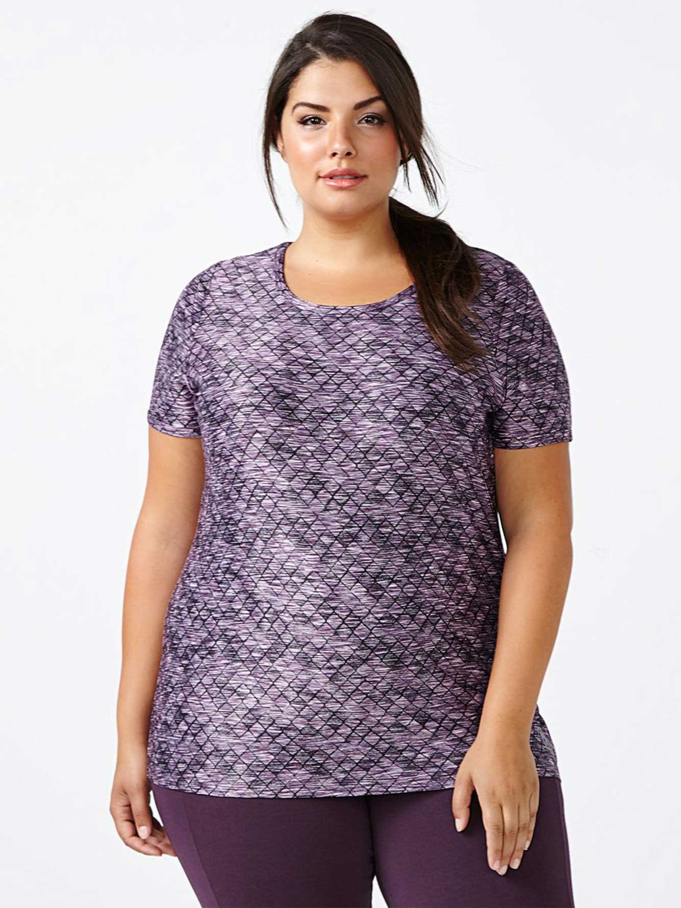 plus size printed tops