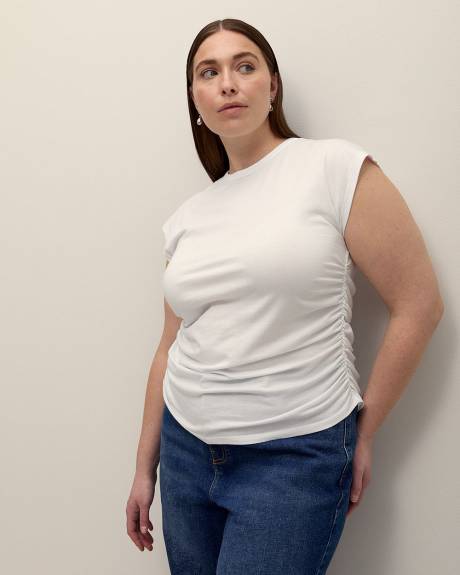 Ruching Top with Extended Sleeves - Addition Elle - PENN. Essentials