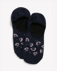 Navy Watermelon Sneaker Socks
