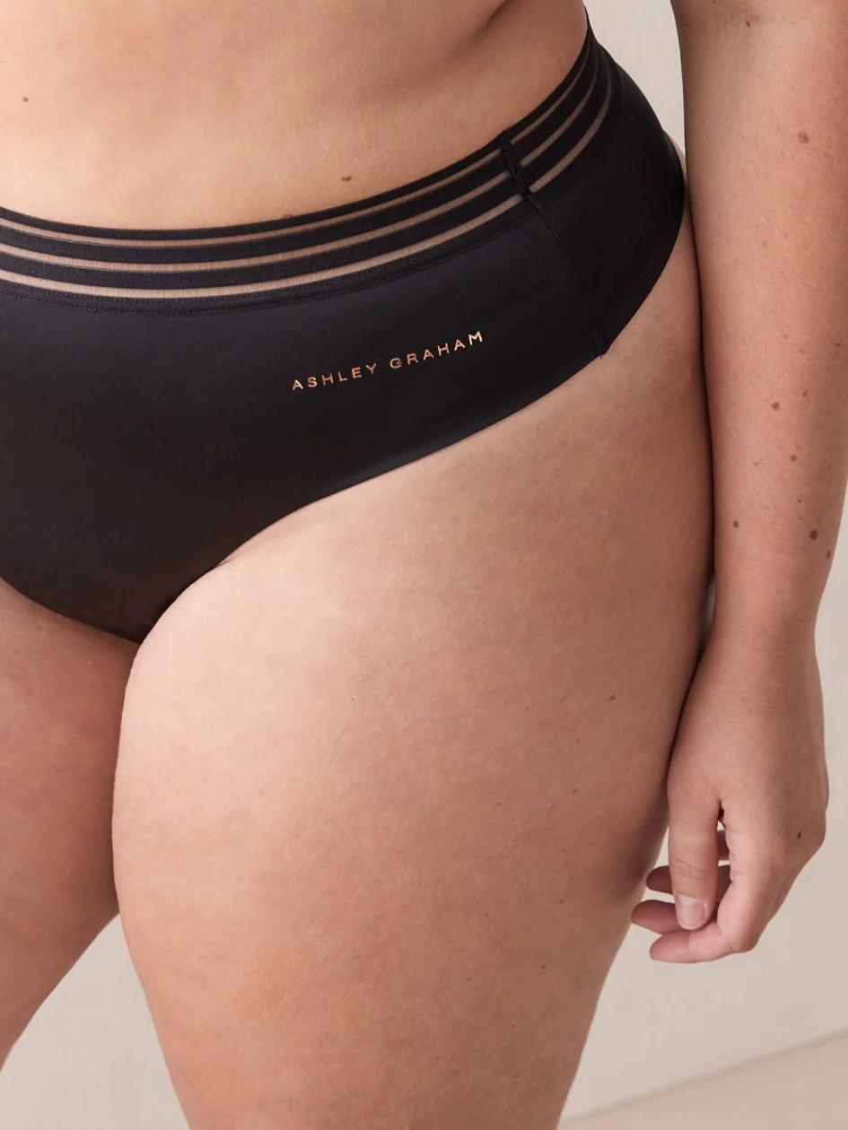 Solid Invisible Thong Panty - Ashley Graham
