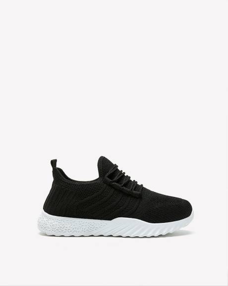 Wide Width, Knit Sneaker with Breathable and Washable Insole