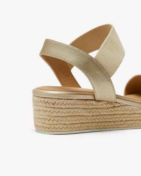 Extra Wide Width, Double Strap Flatform Wedge Sandal