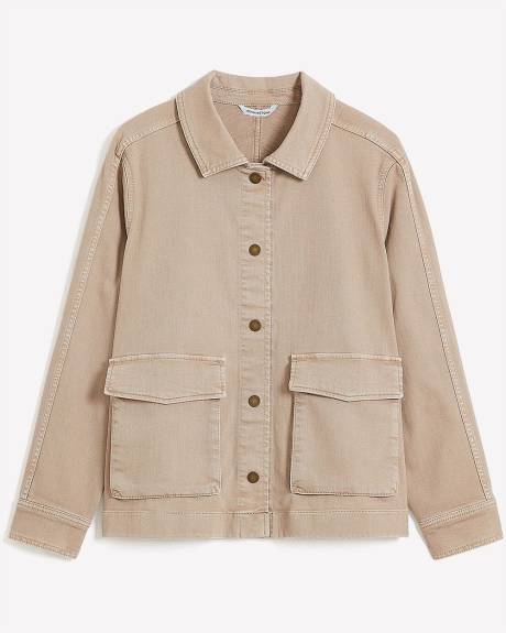 Washed Cotton Utility Jacket