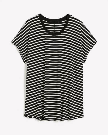 Striped Modern-Fit Crewneck Tee - PENN. Essentials
