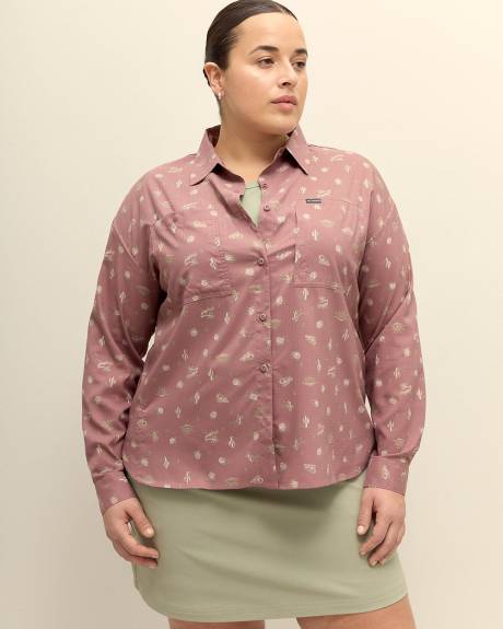 Silver Ridge Utility Patterned Long-Sleeve Shirt - Columbia