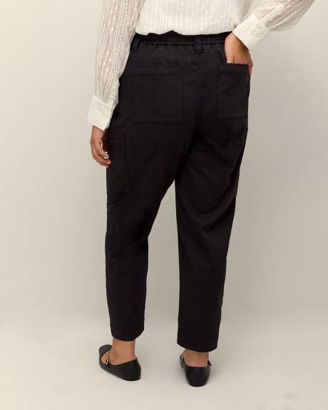 Responsible, Black Tapered-Leg Cargo Pant