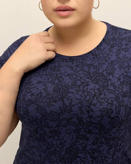 T-shirt imprimé, coupe moderne, tissu responsable - Addition Elle - Essentiels PENN.