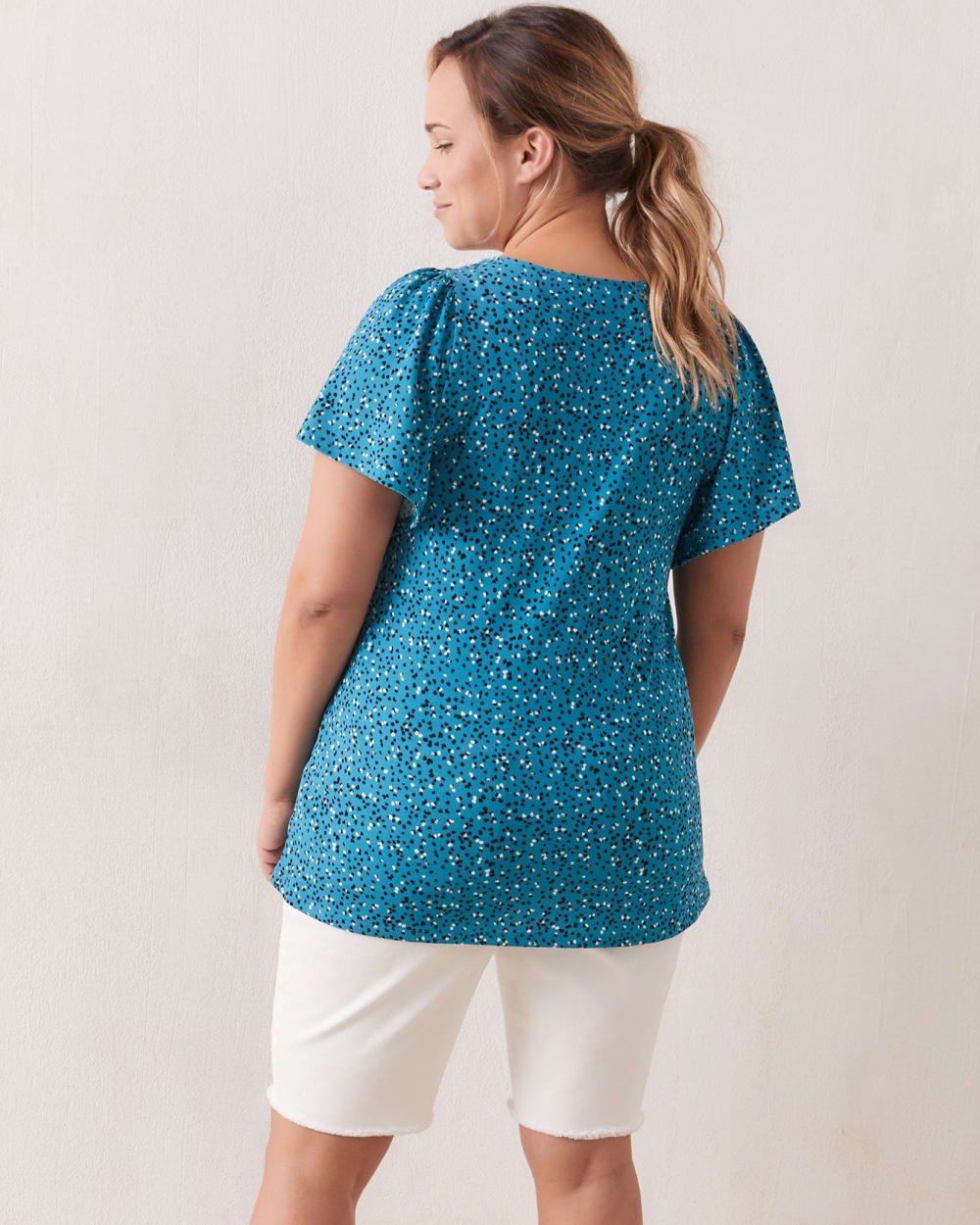 Empire Cut Top With Short Flutter Sleeves In Every Story Penningtons