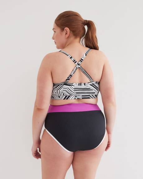Tankini noir avec bandeau intégré - Active Zone