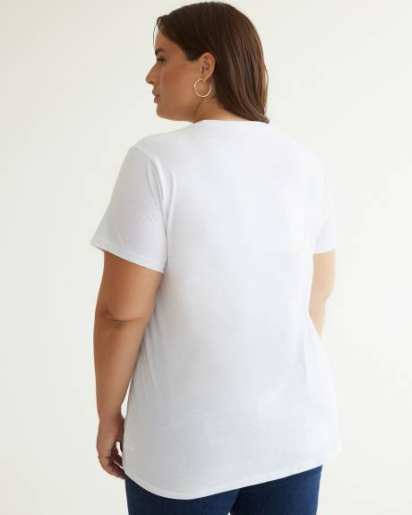 Cotton Blend T-Shirt with Snoopy Print - PENN. Essentials