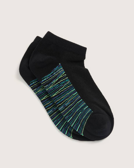 Ankle Sports Socks with Space-Dye Sole - Active Zone
