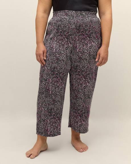 Satin Straight-Leg Pajama Pants - Déesse Collection