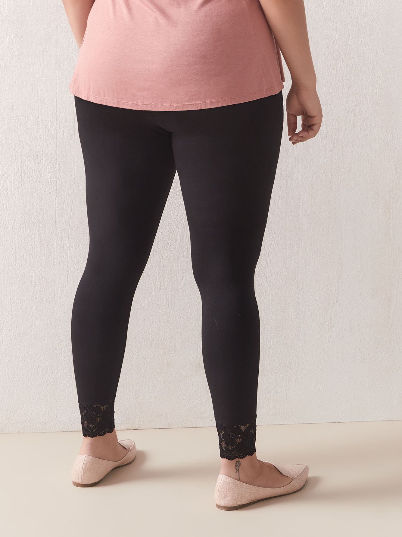 Lace Trim Legging Addition Elle Penningtons