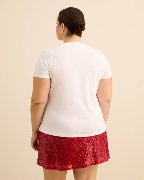 Crewneck Tee with Love Print - PENN. Essentials