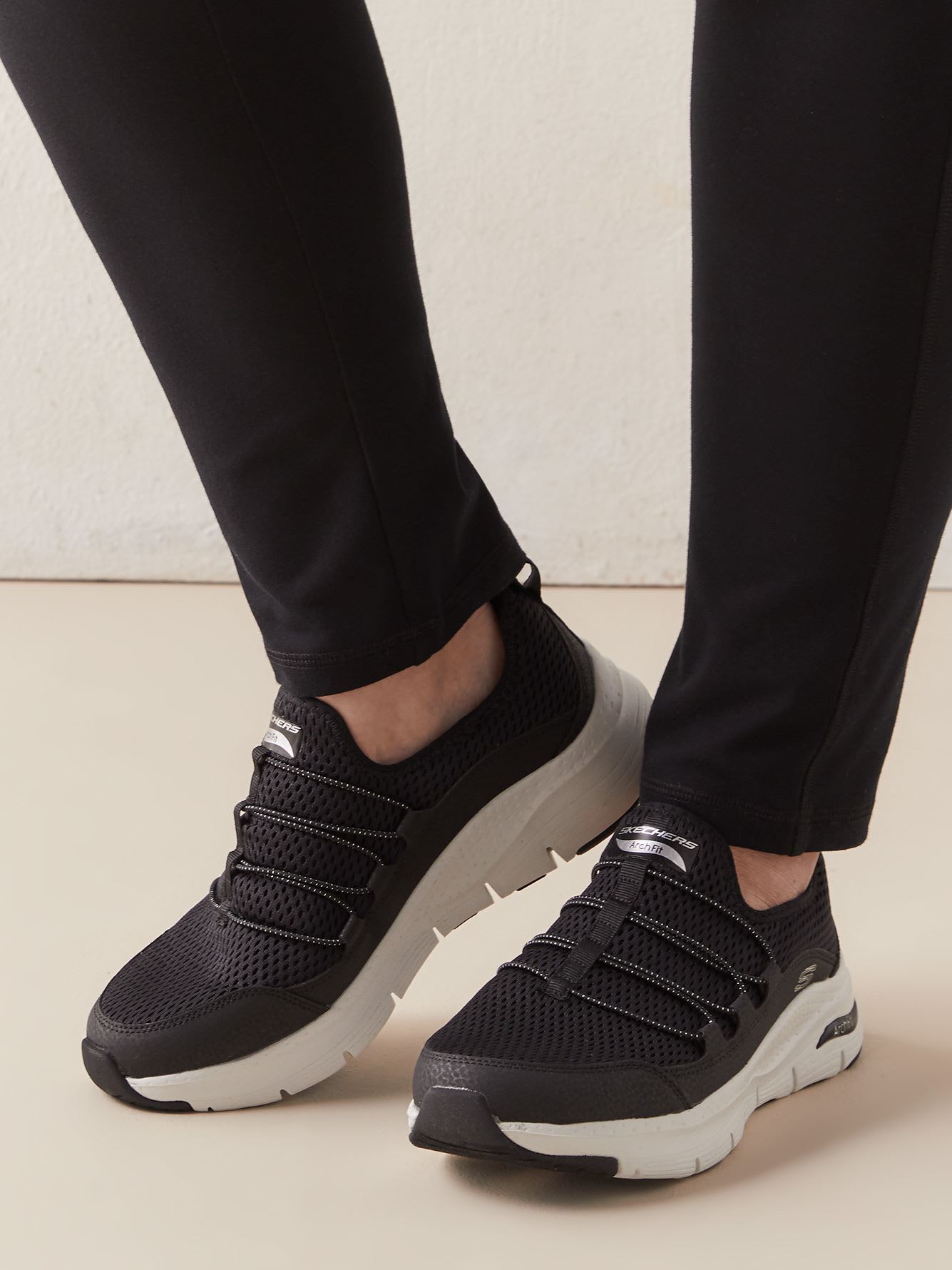 Wide-Fit, Mesh Slip-On Bungee Sneaker 