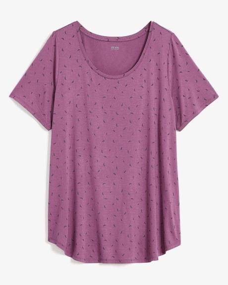 T-shirt coupe moderne à col dégagé, tissu responsable - Essentiels PENN.