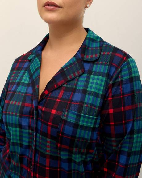 Brushed Plaid Pyjama Set - ti Voglio