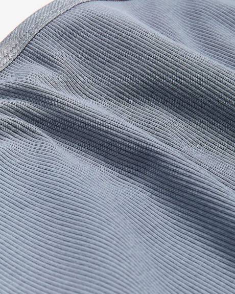 Rib Brief with Shiny Elastic at Waistband - ti Voglio