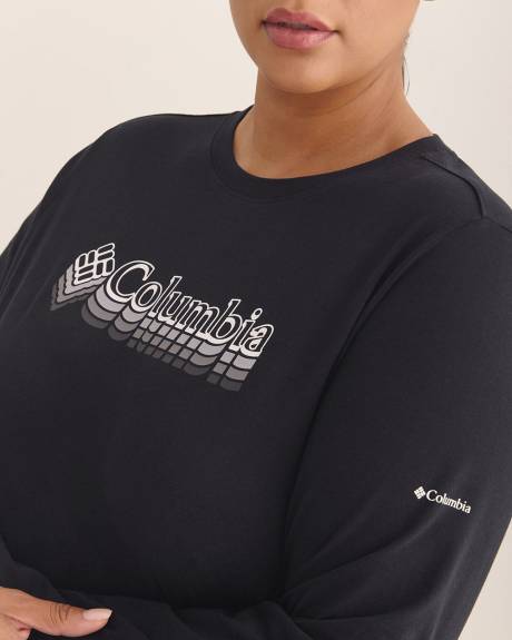 Rolling Bend Graphic Long-Sleeve Crewneck Top - Columbia