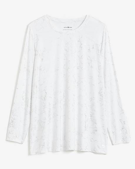 Responsible, Printed Long-Sleeve Crewneck T-Shirt - Active Zone