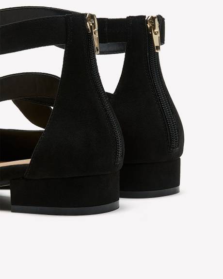 Extra Wide Width, Pointy Shoe with Ankle Strap