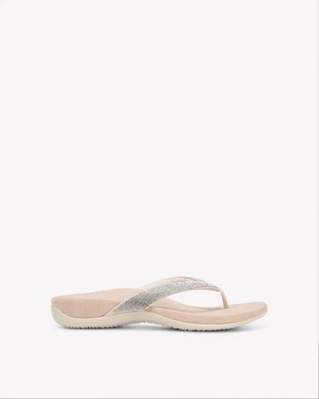 Wide Width Rhinestone Dillon Shine Thong Sandal Vionic Penningtons