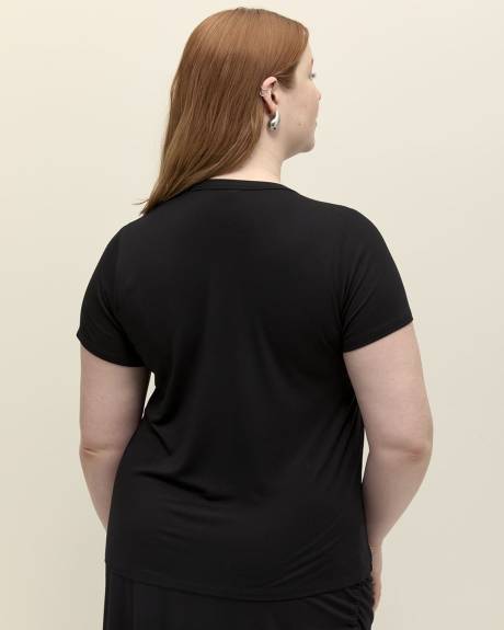 Crewneck Cap-Sleeve Baby Tee