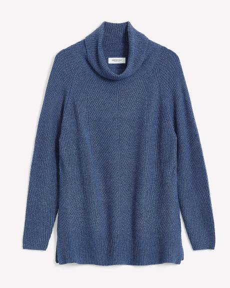 Cashmere Blend Turtleneck Sweater - Addition Elle