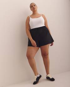 Responsible, 4-Way Stretch Bermuda Shorts with Perforated Detail - Active Zone