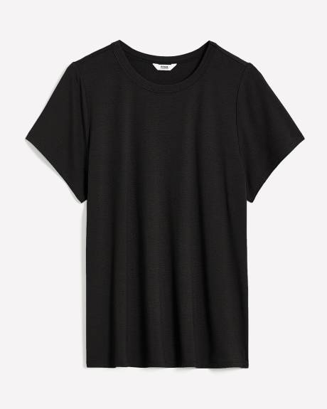 Crewneck Cap-Sleeve Baby Tee
