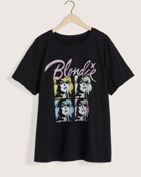 Short-Sleeve Crew Neck License T-Shirt - Addition Elle