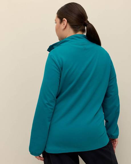 Manteau zippé en molleton avec devant matelassé - Active Zone