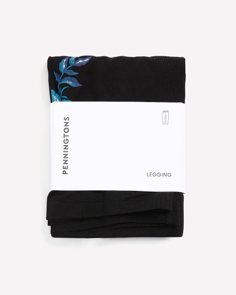 Responsible, Stretch Capri Legging with Floral Print
