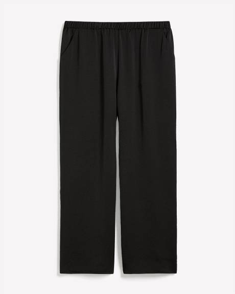 Satin Wide-Leg Pant