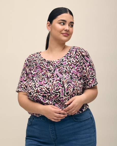 Curvy-Fit Short-Sleeve Crew-Neck Tee
