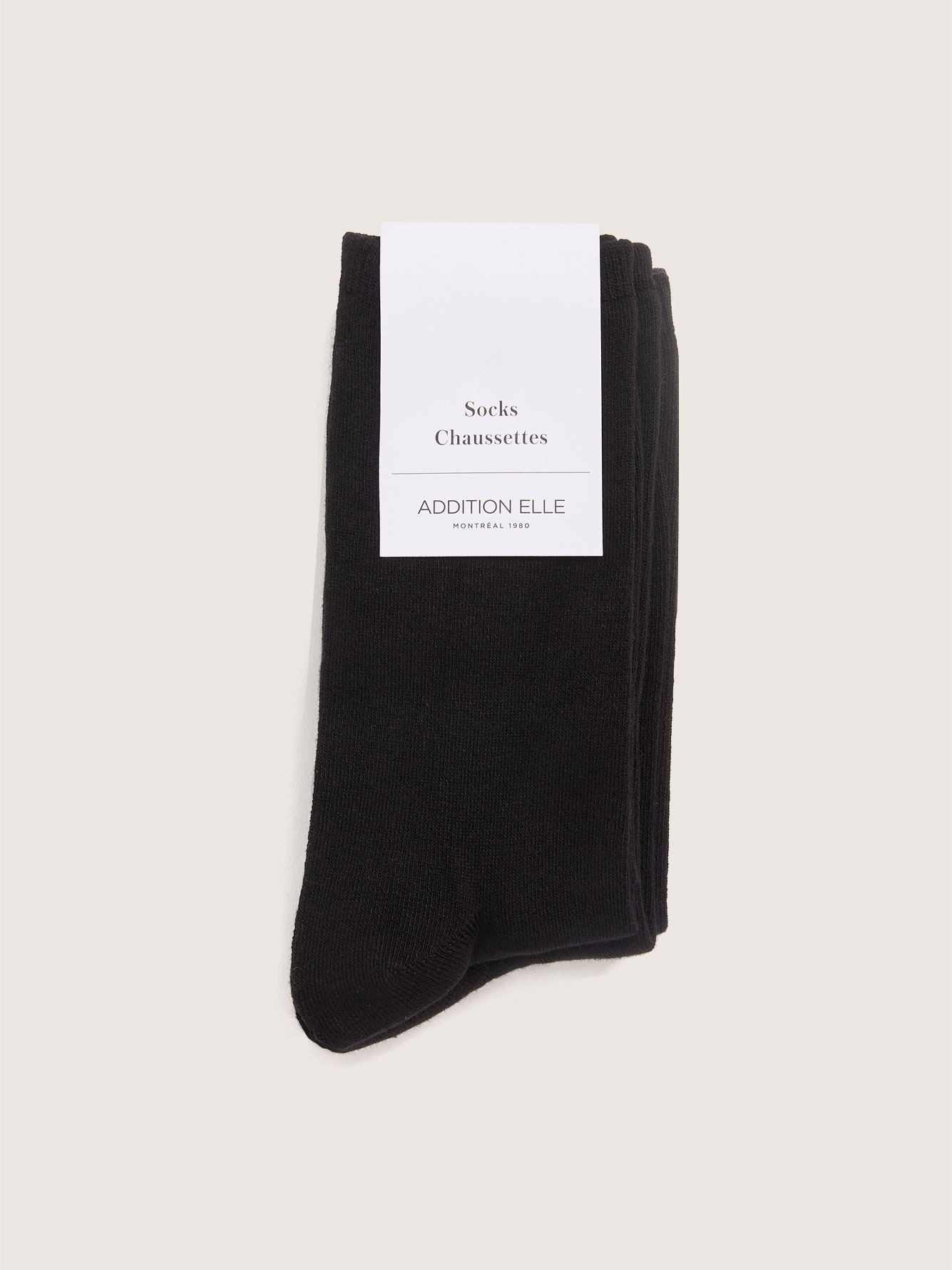 Wide Solid Basic Socks, Pack of 3 - Addition Elle | Penningtons