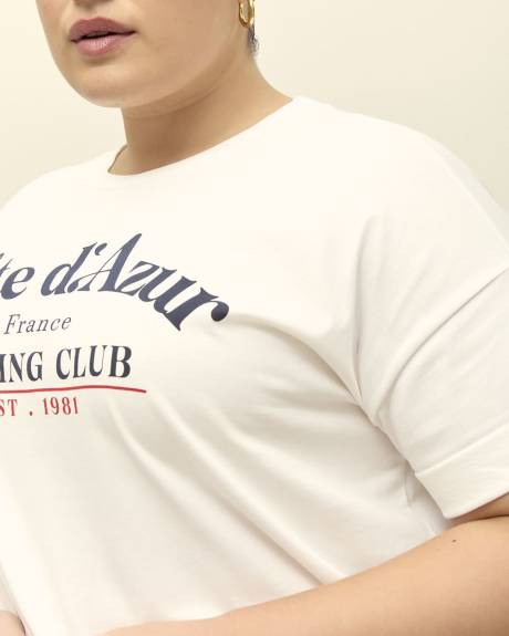 Cotton Boxy-Fit Crewneck T-shirt - PENN. Essentials