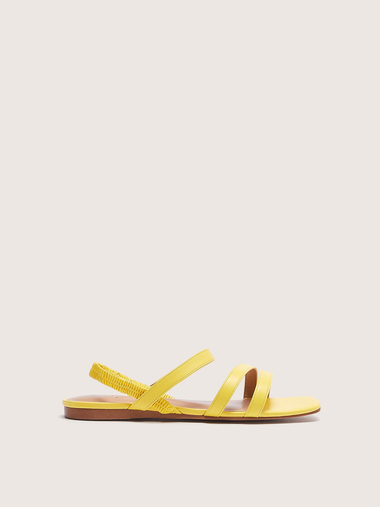 flat sandals with elastic straps