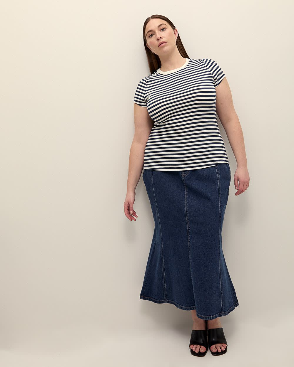 Responsible, Denim Mermaid Maxi Skirt - Addition Elle