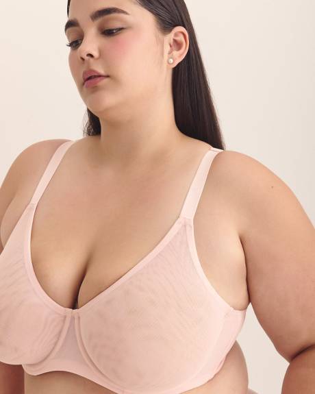 Unlined Underwire Mesh Bra - Déesse Collection