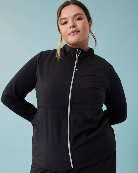 Manteau zippé à manches longues et col montant - Active Zone