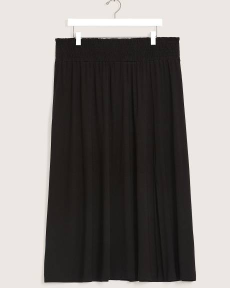 Responsible, Black Midi Knit Skirt