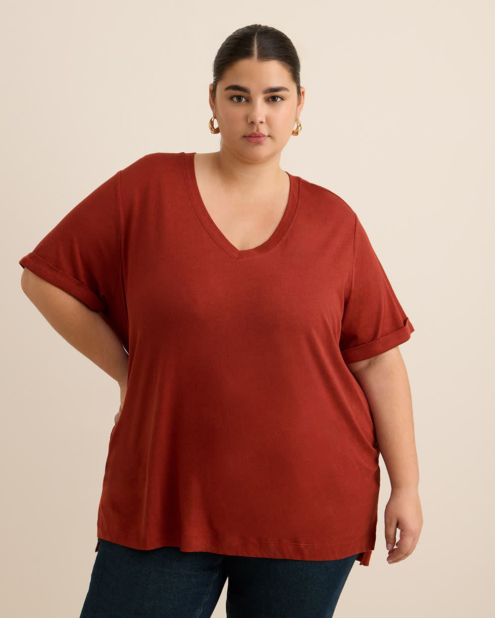 Responsible, Boyfriend-Fit Tee - PENN. Essentials Responsible, Boyfriend-Fit Tee - PENN. Essentials