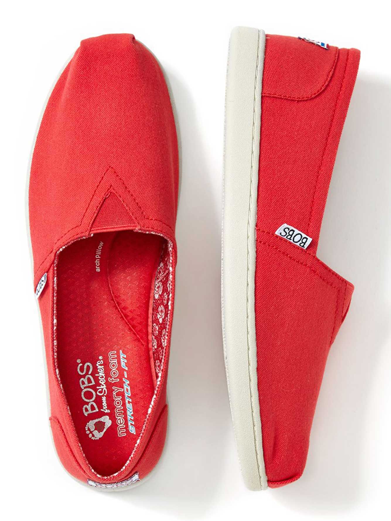 bobs from skechers memory foam stretch fit