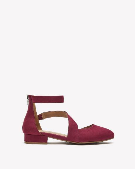 Extra Wide Width, Pointy Shoe with Ankle Strap